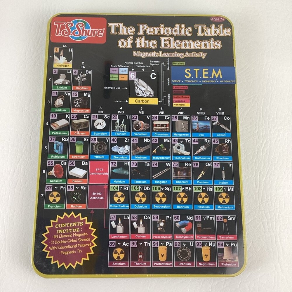 Periodic Table Of The Elements Magnetic Learning Activity T.S. Shure Science